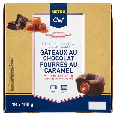 METRO Chef Sós-Karamellás Lávasüti 18x100g