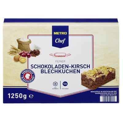 METRO Chef Gyorsfagyasztott Csokis-Meggyes Szelet 1,25 kg