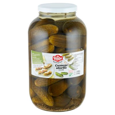 Rege Csemegeuborka Üvegben 9-12 cm 4,1 kg