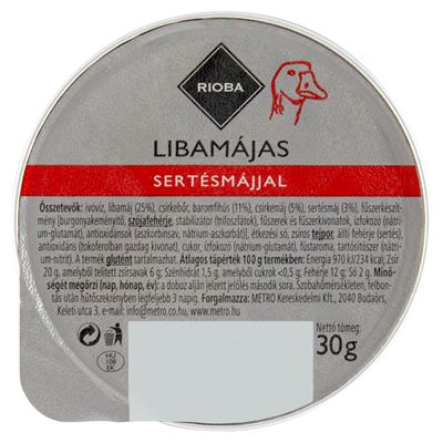RIOBA Libamájas Sertésmájjal 30 g