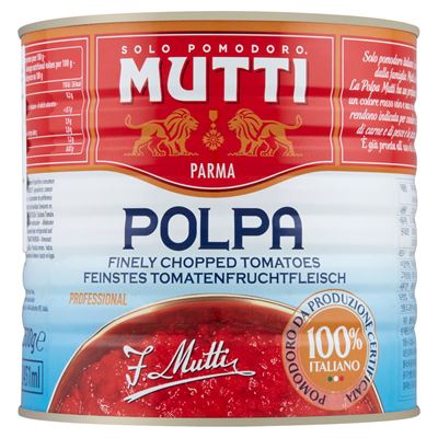 MUTTI Darabolt Paradicsom 2,5 kg