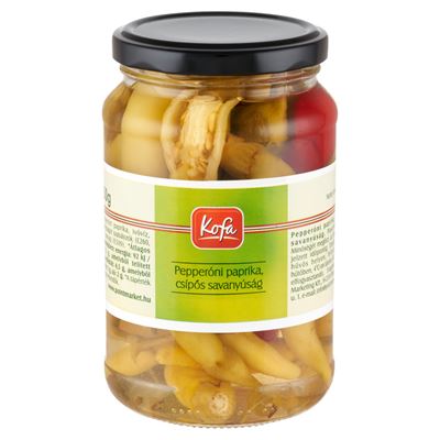 Kofa pepperóni paprika, csípős savanyúság 350 g