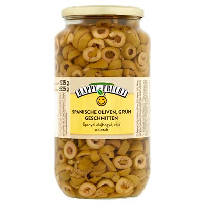 Happy Frucht Zöld Szeletelt Spanyol Olajbogyó 6 x 935 g