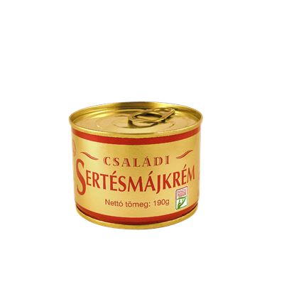 CSALÁDI Sertésmájkrém, Tépőzáras 6 x 190 g