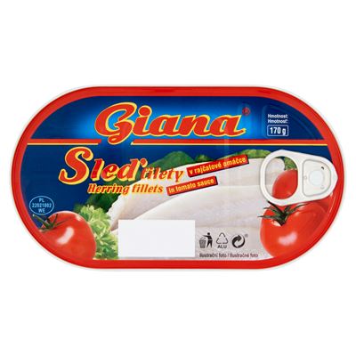 Giana Heringfilé Paradicsomos Szószban 170 g