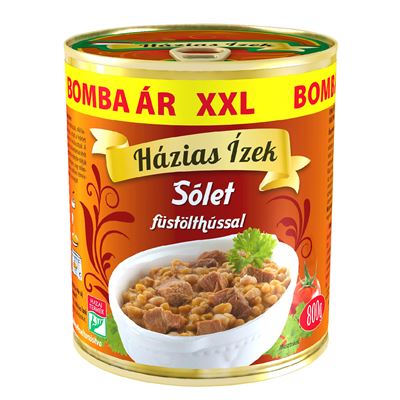 Házias Ízek Sólet Füstölthússal 6 x 800 g