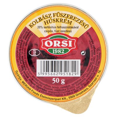 ORSI kolbász fűszerezésű húskrém 50 g