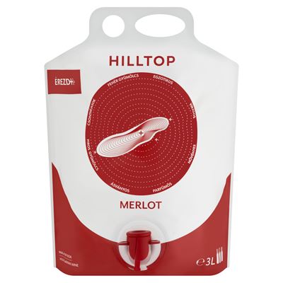 HILLTOP Bortarisznya Neszmélyi Merlot vörösbor 13,5% 3 l
