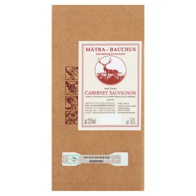 Mátra-Bacchus Mátrai Cabernet Sauvignon Száraz Vörösbor 12 % 5 l