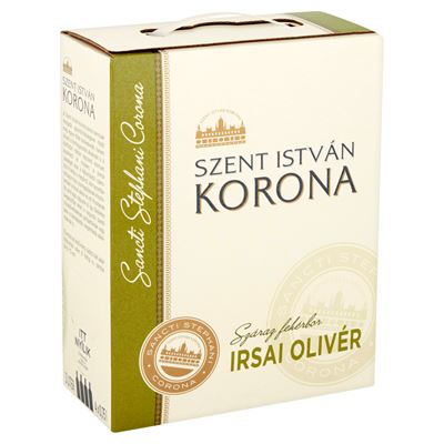 SZENT ISTVÁN Korona Dunántúli Irsai Olivér Száraz Fehérbor BIB 11% 3 l
