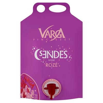 Varga Pincészet Csendes Rozé száraz rozébor 3 l