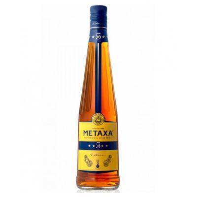 METAXA 5* Brandy 38% 1 l
