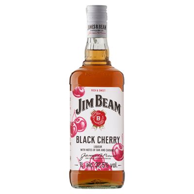 JIM BEAM Black Cherry cseresznye ízesítésű bourbon whiskey alapú likőr 32,5% 1 l