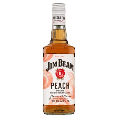 JIM BEAM Peach Őszibarack Ízesítésű Bourbon Whiskey Alapú Likőr 32,5% 700 ml