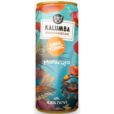 KALUMBA Maracuja Maracuja Ízű Gin Tonik 4,5% 250 ml