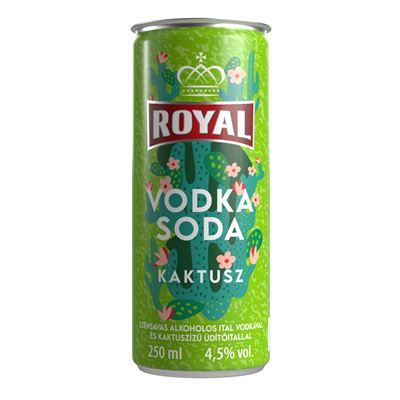 Royal Vodka Soda Kaktusz 4.5% 250 ml