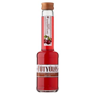 Fütyülős feketecseresznye likőr mézzel 24,5% 0,2 l
