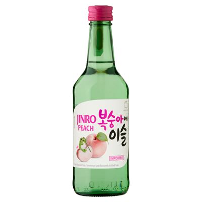 JINRO Soju Peach ázsiai Barack Ízesítésű Szeszesital 13% 350 ml