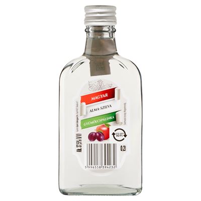 Magyar alma-szilva gyümölcspálinka 37,5% 200 ml