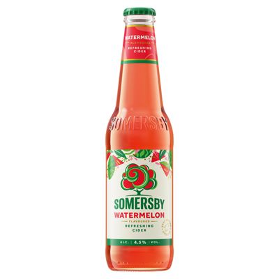 SOMERSBY Görögdinnyés Cider Almalé Alapú Szénsavas, Alkoholos Ital 4,5 % 330 ml