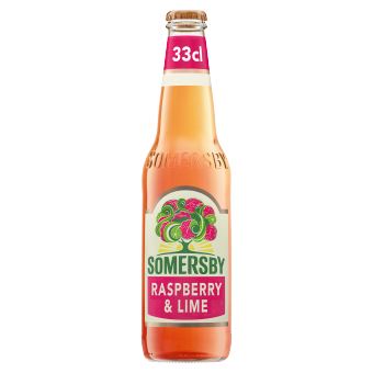 SOMERSBY Málna-Lime Cider Almalé Alapú Szénsavas, Alkoholos Ital 4,5 % 330 ml
