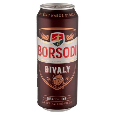BORSODI Bivaly Minőségi Világos Sör 6,5% 500 ml
