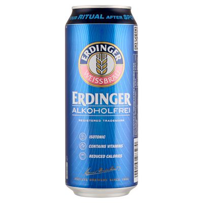 ERDINGER Alkoholmentes Bajor Világos Szűretlen Búzasör 0,5% 500 ml