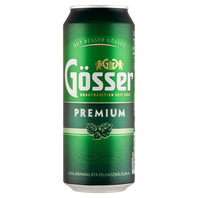 Gösser Premium Minőségi Dobozos Világos Sör 5 % 500 ml