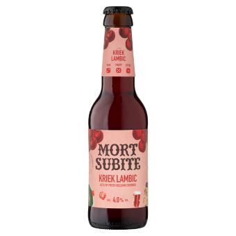 MORT SUBITE Kriek Belga Meggyes Lambic Típusú Sörkülönlegesség 4% 250 ml