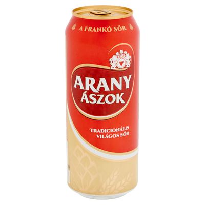 ARANY ÁSZOK Tradicionális Világos Dobozos Sör 4,3% 500 ml
