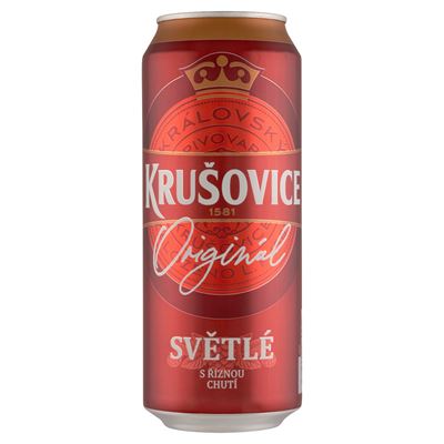 KRU©OVICE Krušovice Originál import világos sör 4,2% 500 ml