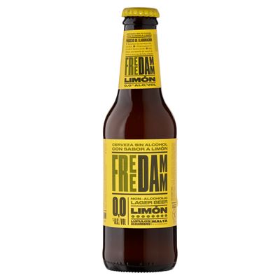 Estrella Free Damm Limón 0,0% Gluténmentes Alkoholmentes Citromos Üveges Sör 250 ml