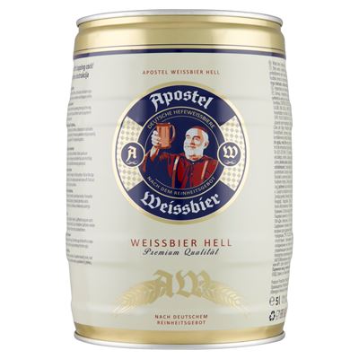 Apostel Weissbier szűretlen világos búzasör 5,3% 5 l