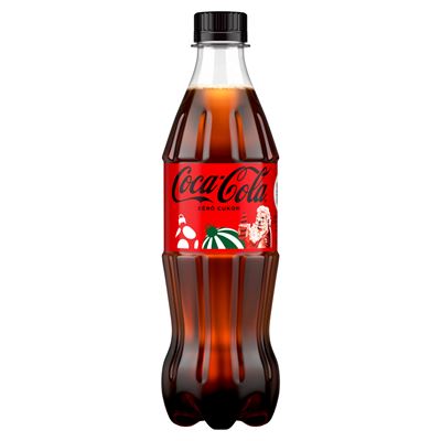 Coca Cola Coca-Cola zéró cukor colaízű energiamentes szénsavas üdítőital édesítőszerekkel 500 ml