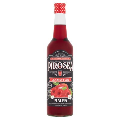 Piroska málna ízű gyümölcsszörp 700ml