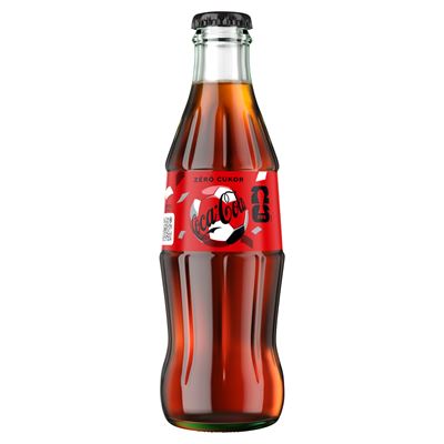 Coca Cola Zero Cukormentes Szénsavas Üdítőital visszaváltható Üvegben 24 x 250 ml