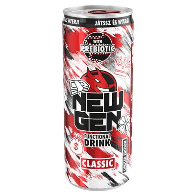 HELL NEW GEN Tuttifrutti Ízű Szénsavas Alkoholmentes Ital 250 ml