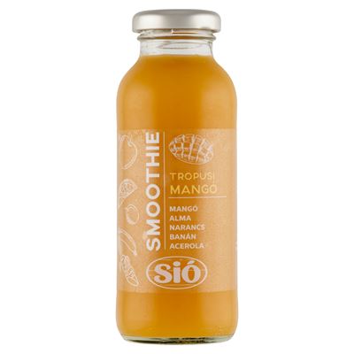 SIÓ Smoothie Trópusi Mangó Vegyes Gyümölcsital Gyümölcsvelőkből És Préselt Gyümölcsléből 250 ml
