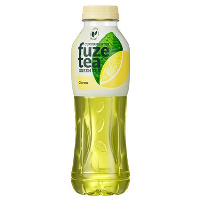 fuzetea energiamentes, szénsavmentes citromízű üdítőital zöld tea kivonattal édesítőszerekkel 500 ml