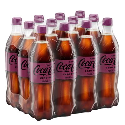 Coca Cola Coca-Cola Zero Cherry colaízű energiamentes szénsavas üdítőital cseresznye ízesítéssel 500 ml