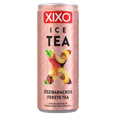 XIXO Ice Tea Őszibarackos Jeges tea Gyümölcslével és Természetes Teakivonattal 250 ml