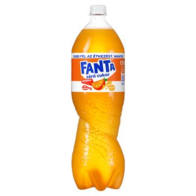 Fanta zéró cukor energiamentes narancsízű szénsavas üdítőital édesítőszerekkel 1,75 l