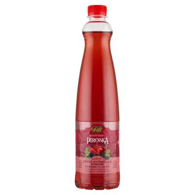 Piroska Fitt Light Erdei Gyümölcs ízű Gyümölcsszörp Édesítőszerekkel és C-vitaminnal 700 ml