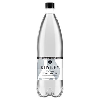 KINLEY Tonic Water Zéró cukor energiamentes szénsavas üdítőital édesítőszerekkel 1,5 l