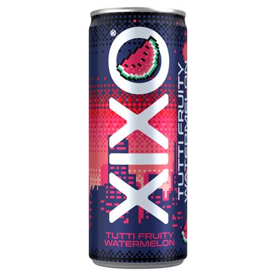 XIXO Tutti Fruity görögdinnye-és tuttifruttiízű, szénsavas üdítőital 250 ml