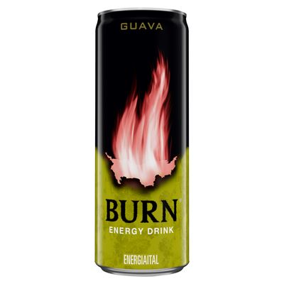 burn Guava Szénsavas Energiaital Visszaváltható Dobozos 250 ml