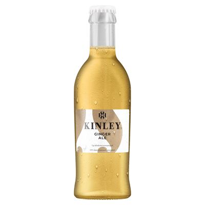 KINLEY Gyömbérízű Szénsavas Üdítőital Visszaváltható Üvegben 24 x 250 ml