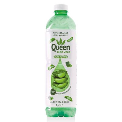 QUEEN ALOE VERA Energiamentes Víz Alapú Üdítőital 1,5 l