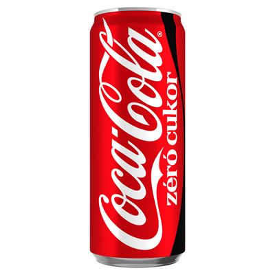 Coca Cola Coca-Cola zéró cukor colaízű energiamentes szénsavas üdítőital édesítőszerekkel 330 ml