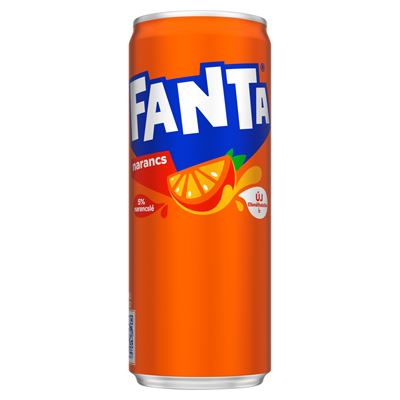 Fanta Orange Sleek Szénsavas Narancsízű Üdítőital 330 ml